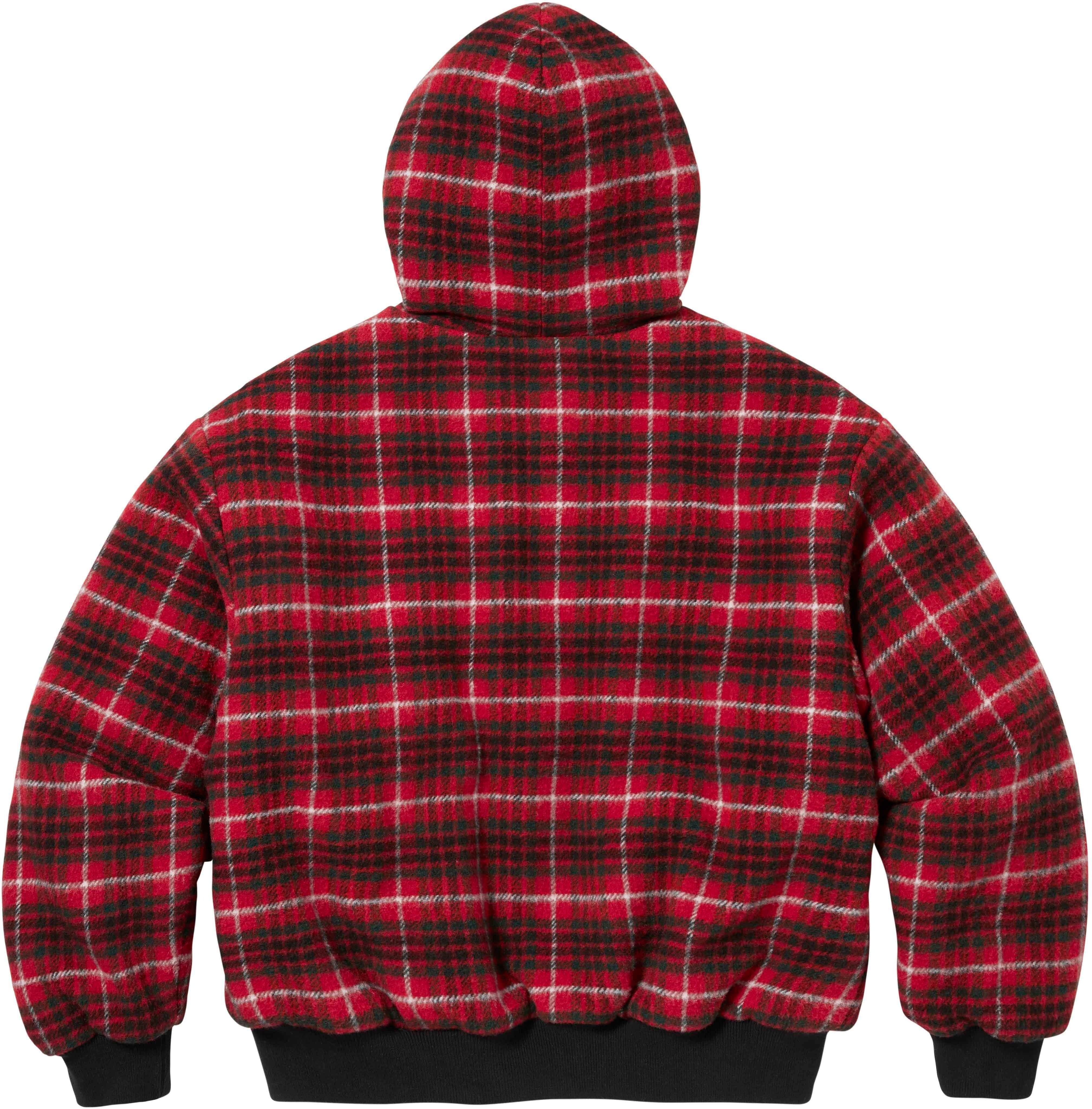 Plaid Wool Hooded Work Jacket view 17